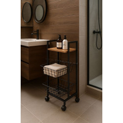 Etajera Modern Home SNJ293070Q-WL-O (Black)