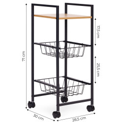 Etajera Modern Home SNJ293070Q-WL-O (Black) Thumb