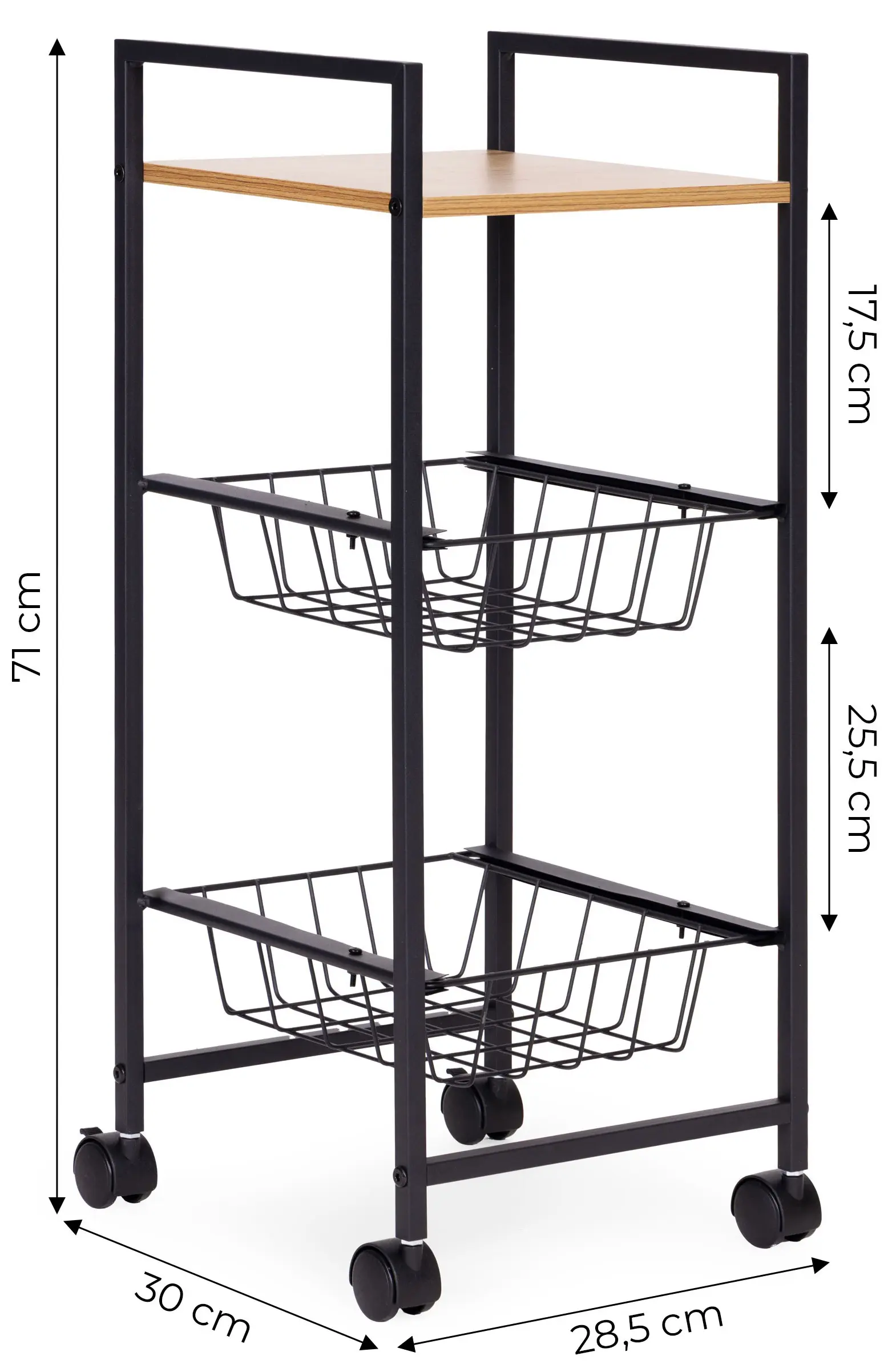 Etajera Modern Home SNJ293070Q-WL-O (Black) - 6