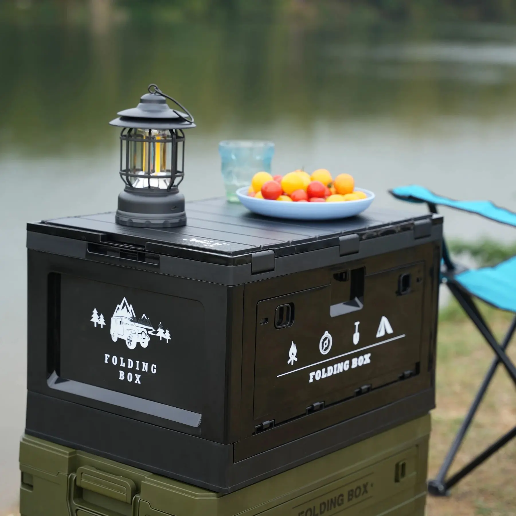 Контейнер складной Nils Camp NCB4006 2in1 (Black) - 10