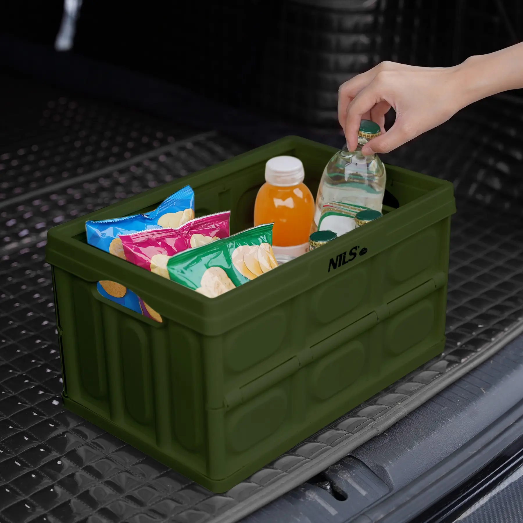 Контейнер складной Nils Camp NCB4007 2in1 (Green) - 5