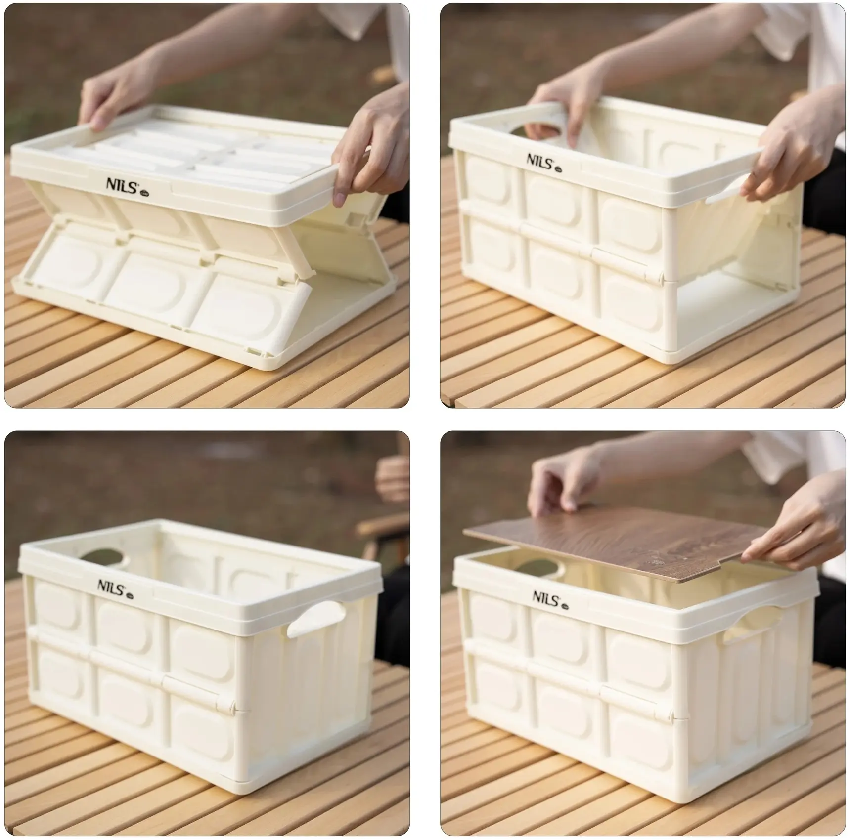 Cutie de depozitare 2in1 Nils Camp NCB4007 (White)