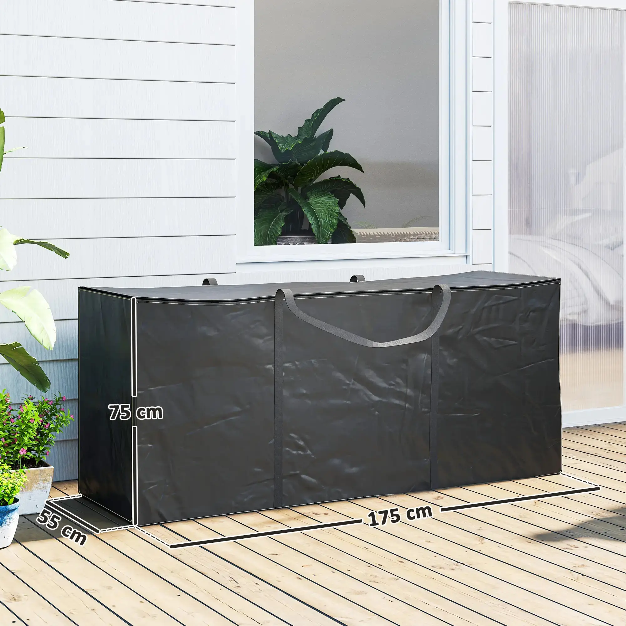 Geanta depozitare Outsunny 84G-844V00BK (Black) - 4