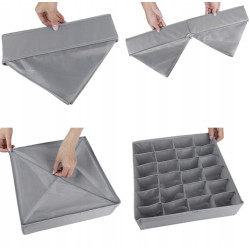 Set organizatoare pentru lenjerie de corp Ruhhy 28167 (Gray) Thumb