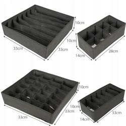Set organizatoare pentru lenjerie de corp Ruhhy 28167 (Gray) Thumb