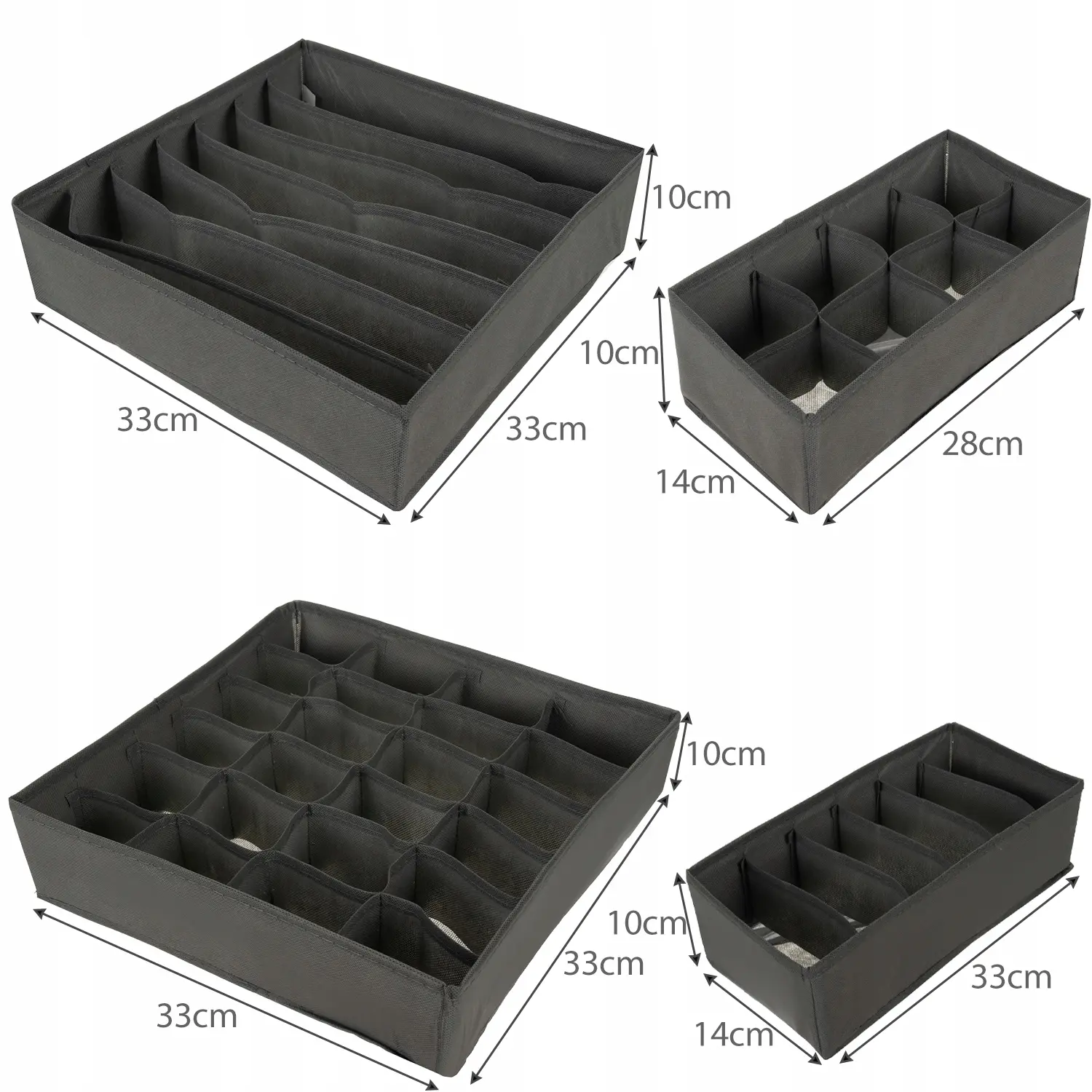 Set organizatoare pentru lenjerie de corp Ruhhy 28167 (Gray) - 8