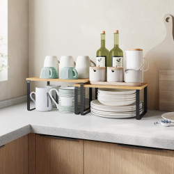 Set rafturi Songmics KCS02NB (Natural Wood/Black) Thumb