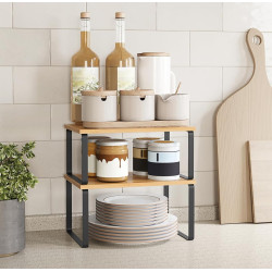 Set rafturi Songmics KCS02NB (Natural Wood/Black) Thumb