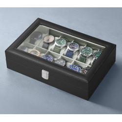 Organizator de ceasuri Songmics JWB12BK (Black/Grey) Thumb