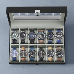 Organizator de ceasuri Songmics JWB12BK (Black/Grey) Thumb