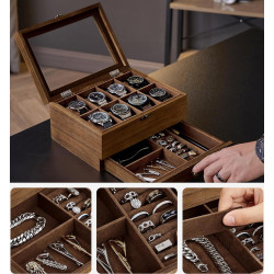 Organizator de accesorii Songmics JOW008K01 (Rustic Walnut) Thumb