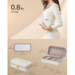 Organizator de bijuterii Songmics Anah JBC180W01 (Cloud White) Thumb