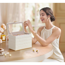 Organizator de bijuterii Songmics Anah JBC181W01 (Cloud White) Thumb