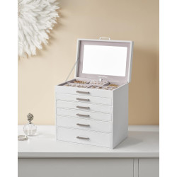 Organizator de bijuterii Songmics JBC138 (White) Thumb