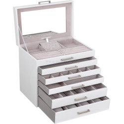 Organizator de bijuterii Songmics JBC138 (White)