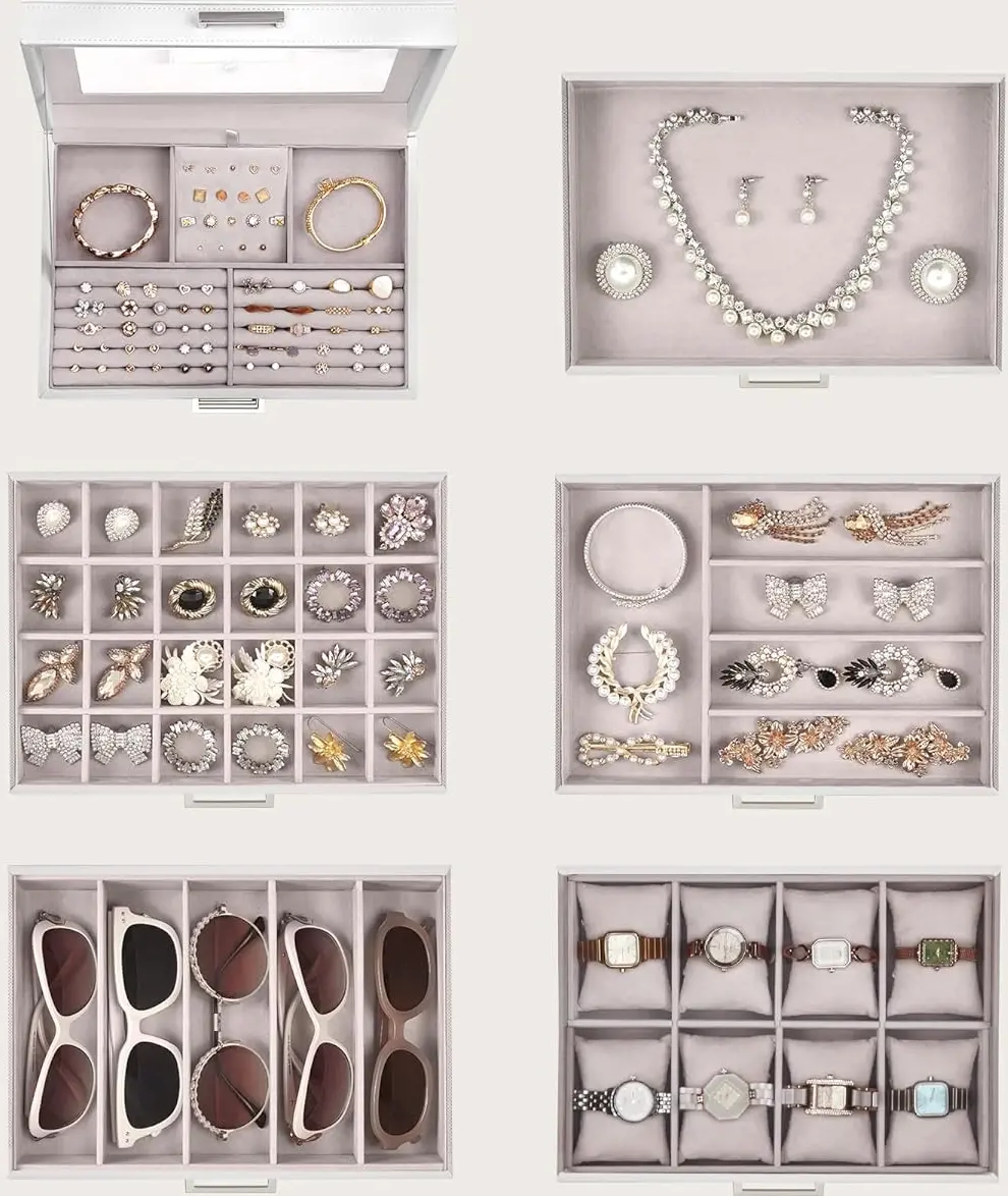 Organizator de bijuterii Songmics JBC138 (White)