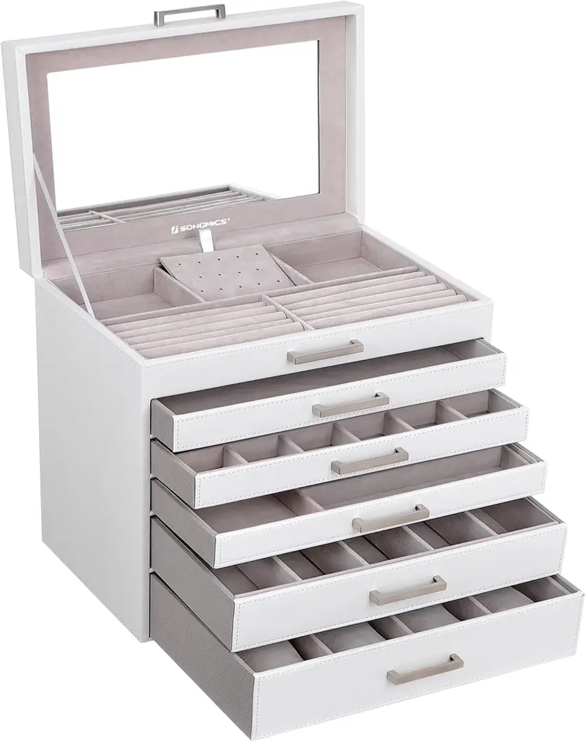 Organizator de bijuterii Songmics JBC138 (White)
