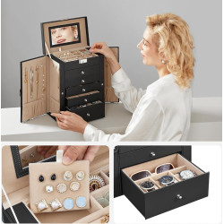 Органайзер для ювелирных украшений Songmics JBC152B01 (Black) Thumb