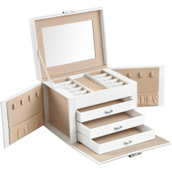 Organizator de bijuterii Songmics JBC159W01 (White)