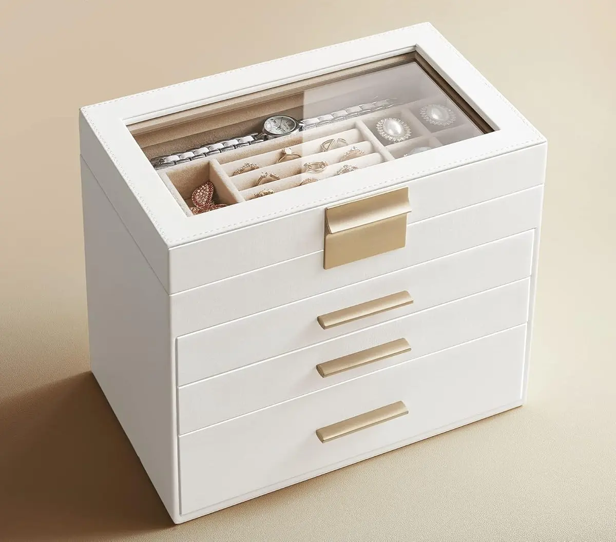 Organizator de bijuterii Songmics JBC161W01 (Cloud White) - 2