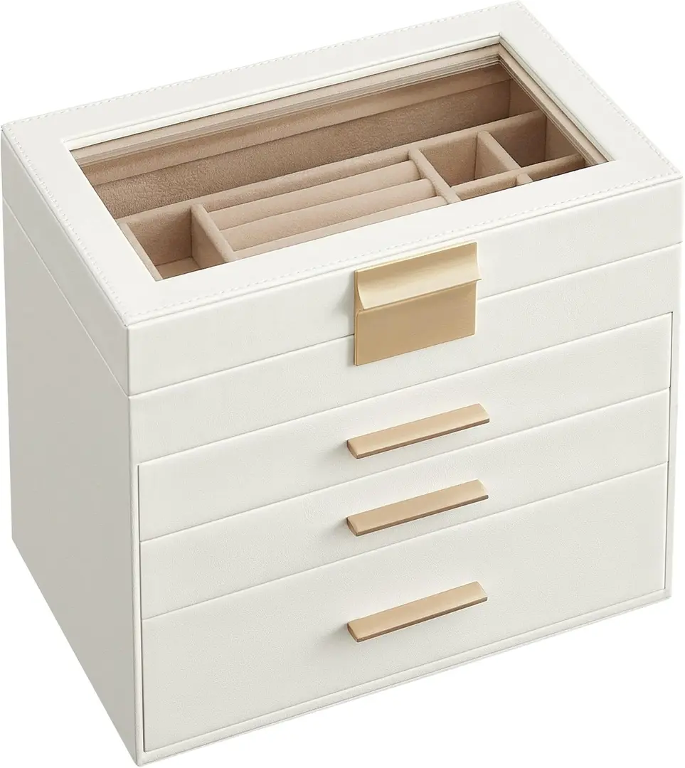Organizator de bijuterii Songmics JBC161W01 (Cloud White)