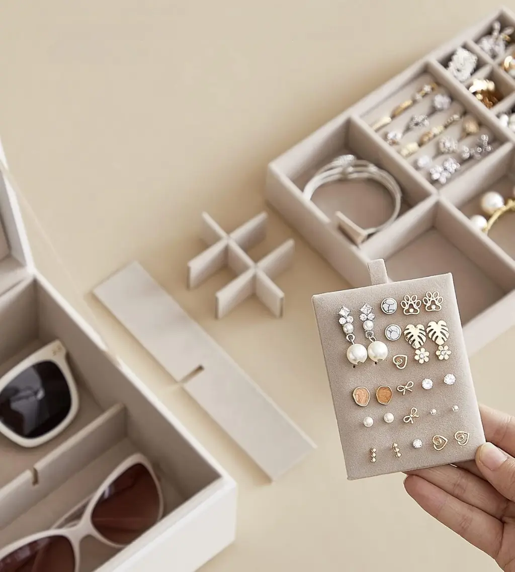 Organizator de bijuterii Songmics JJBC165W01 (White) - 3