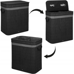 Корзина для белья Springos Lumora HA0159 (Black) Thumb
