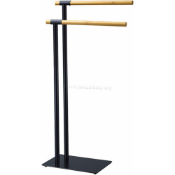 Держатель для полотенец Tempo Kondela Laban (Black/Bamboo)