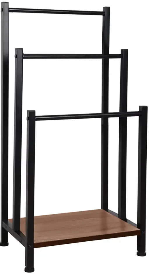 Держатель для полотенец Tempo Kondela Ogin (Black/Natural)