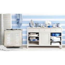 Cos pentru rufe Tempo Kondela Laundry New Typ 1 (Grey/Beige) Thumb