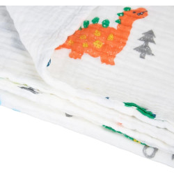Плед Akuku A0685 Dinosaurs 110x105 (White) Thumb