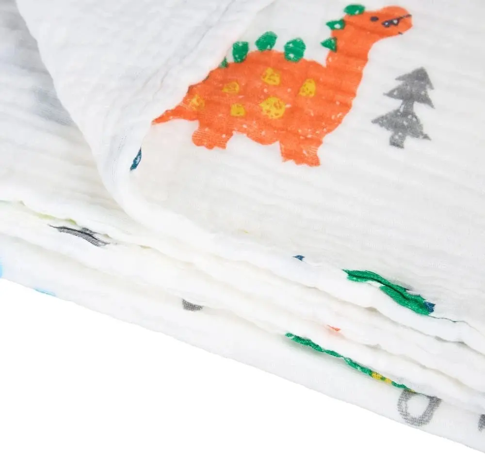 Плед Akuku A0685 Dinosaurs 110x105 (White) - 3