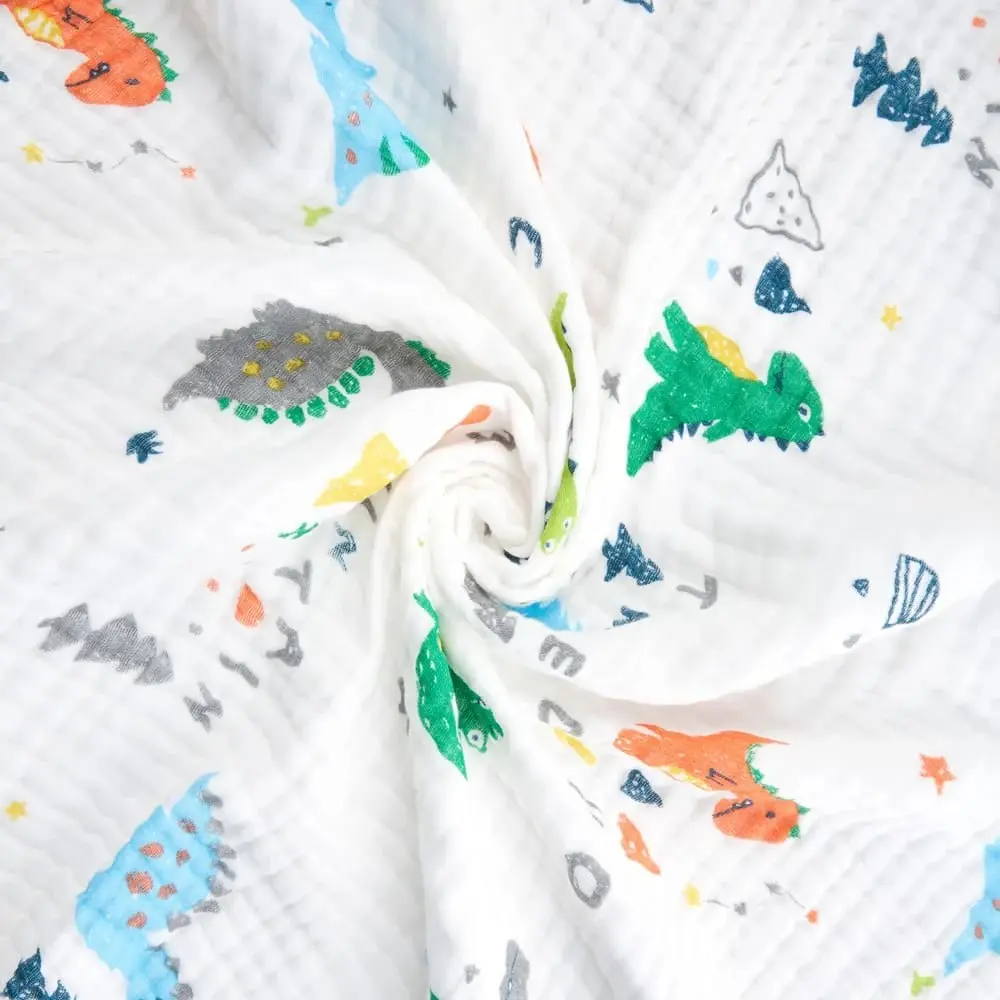 Плед Akuku A0685 Dinosaurs 110x105 (White) - 4