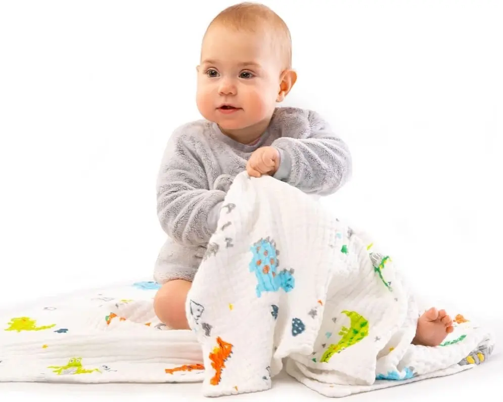 Плед Akuku A0685 Dinosaurs 110x105 (White) - 5
