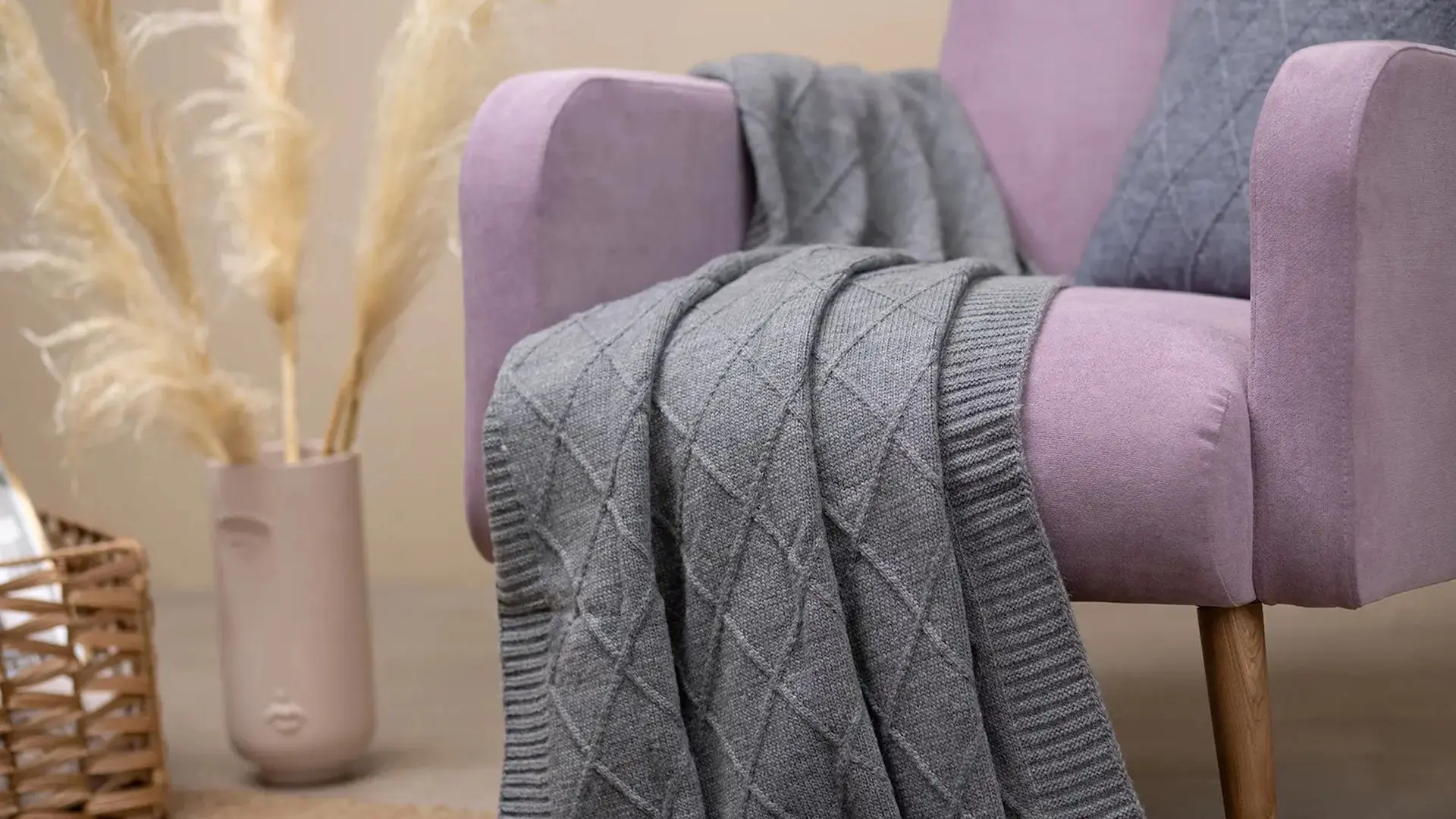 Плед Askona Basic 130x170 (Smoky Grey)