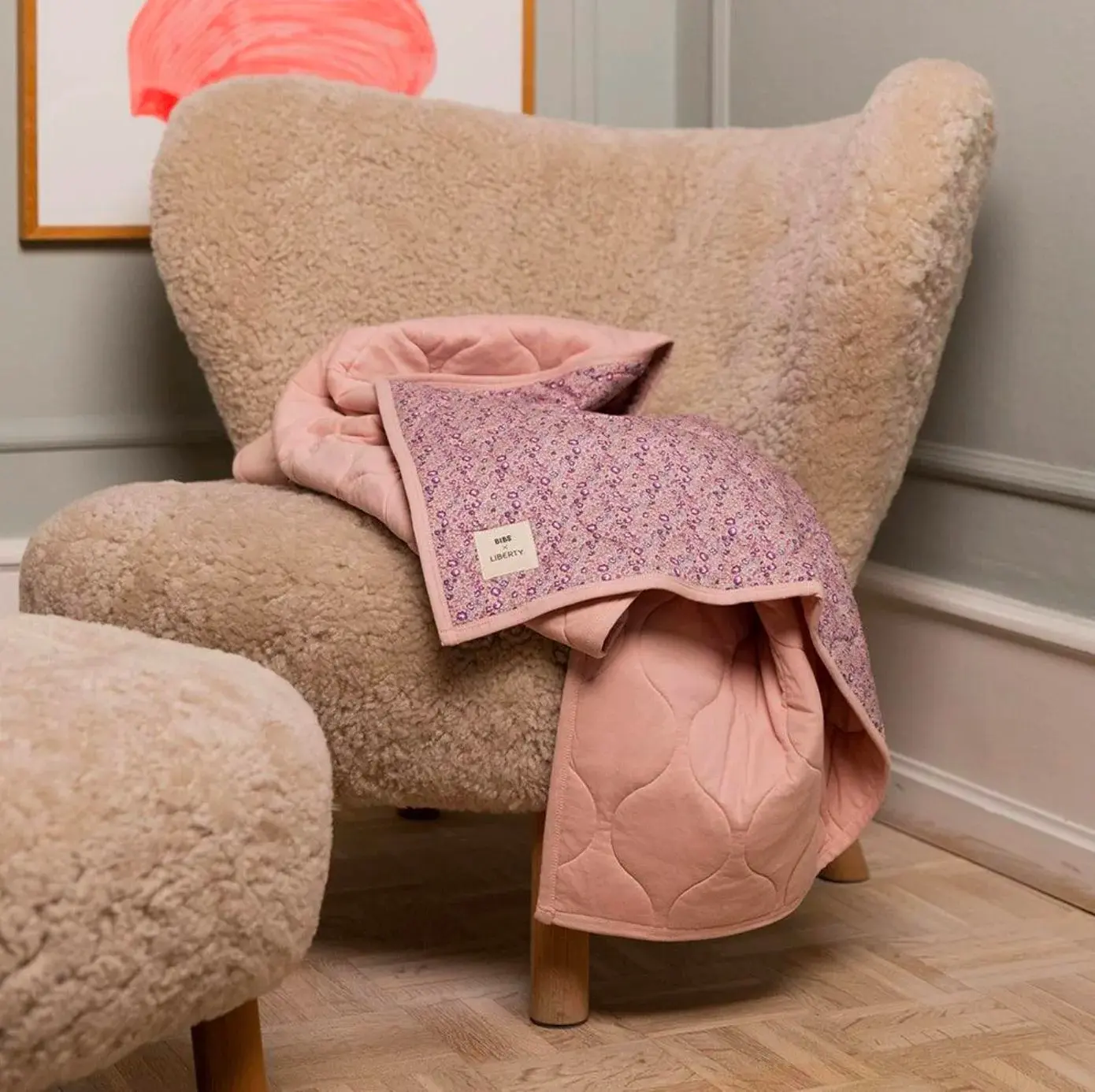 Плед Bibs Liberty Chamomile Lawn Baby 85x110 (Blue)