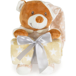 Плед Cangaroo Addie Bear 90x75 (Beige)