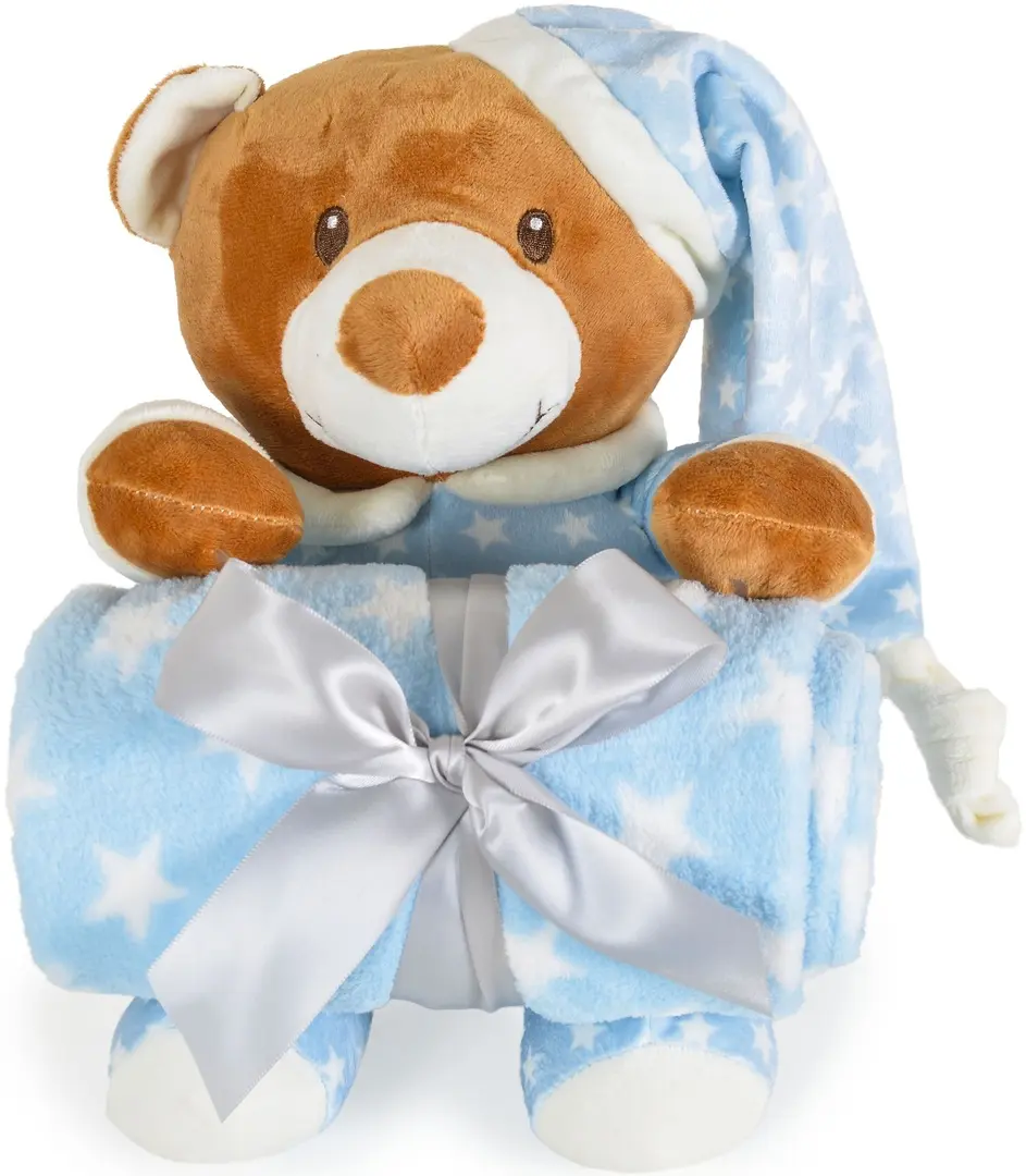Плед Cangaroo Addie Bear 90x75 (Blue)