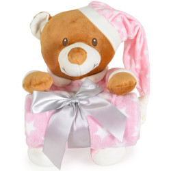 Плед Cangaroo Addie Bear 90x75 (Pink)