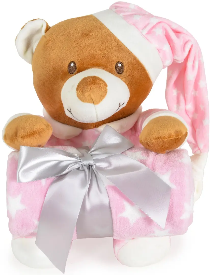 Плед Cangaroo Addie Bear 90x75 (Pink)