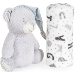 Плед Cangaroo Bear 90x75 (Grey) Thumb