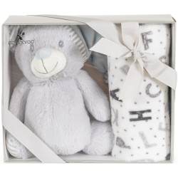Плед Cangaroo Bear 90x75 (Grey) Thumb