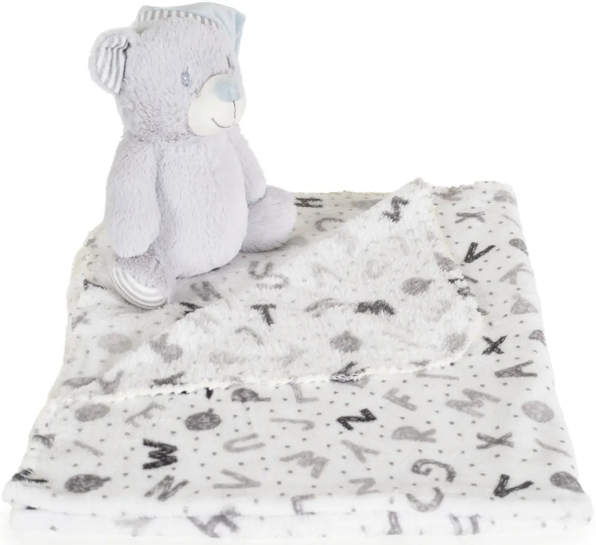 Плед Cangaroo Bear 90x75 (Grey)
