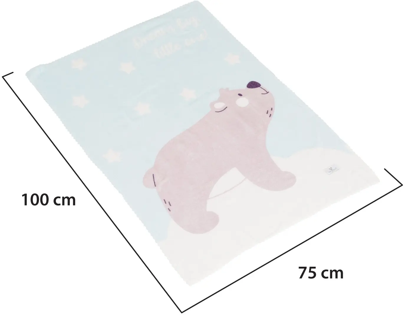 Плед Cangaroo Dreamy Bear 100x75 (Blue) - 4
