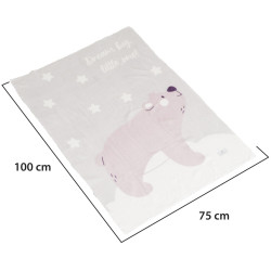 Плед Cangaroo Dreamy Bear 100x75 (Grey) Thumb