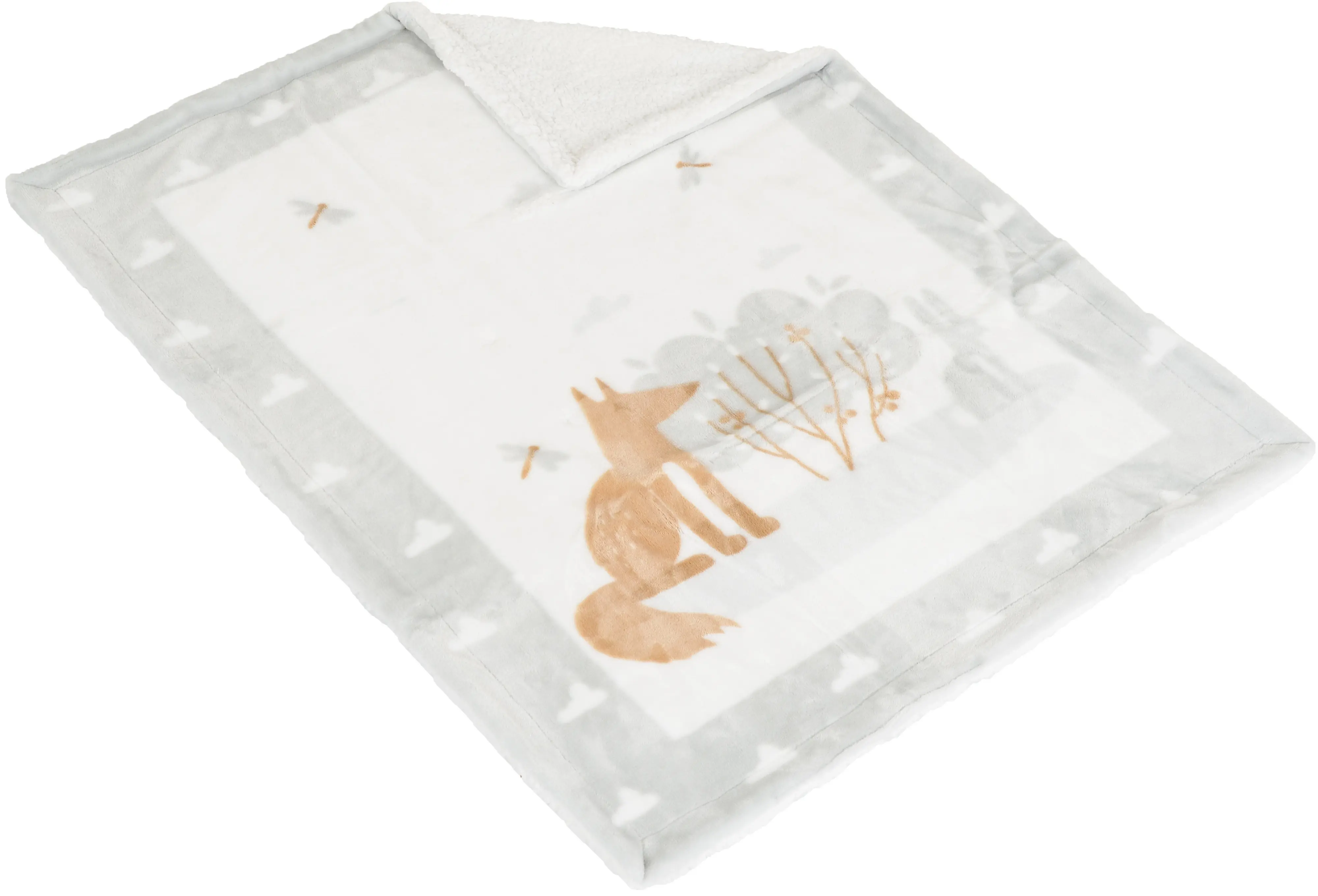 Плед Cangaroo Little Friends 110x80 (Grey) - 2