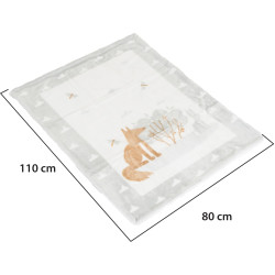 Плед Cangaroo Little Friends 110x80 (Grey) Thumb