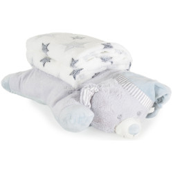 Плед Cangaroo Sleepy Bear 90x75 (Grey)