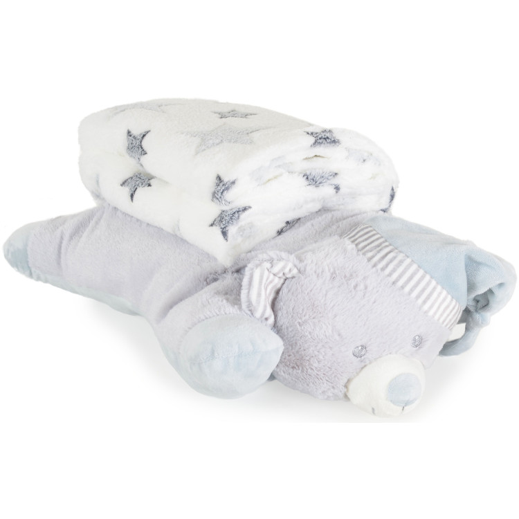 Плед Cangaroo Sleepy Bear 90x75 (Grey)