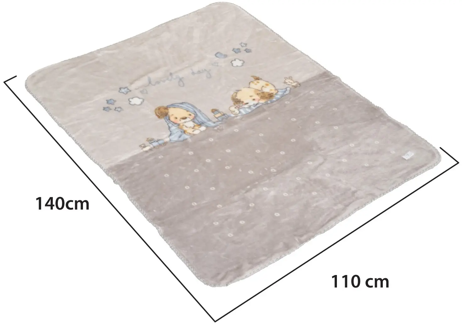 Плед Cangaroo Softy Lovely Day 140x110 (Grey) - 4